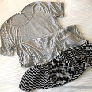 Stevie Hender jersey knit midi shift dress, size L